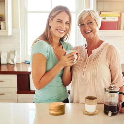 Cucina su misura Tazze da tè rotonde quadrate Set Tazze da tè in legno di bambù con stampa