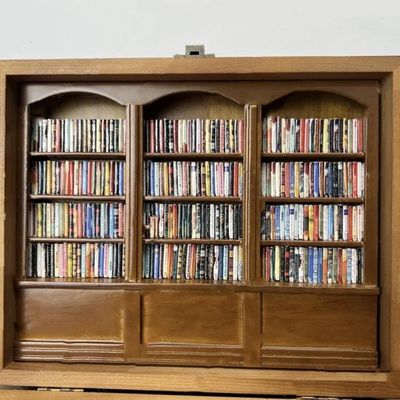 Scatola di fiammiferi per libri in legno Mini Scatola di fiammiferi per libri Scatola di libreria Disegno contemporaneo per la decorazione domestica