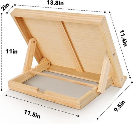 Negozi regalo Commerciale Acquirente Angolo regolabile Cavaliere in legno per la verniciatura Tavolo Cavaliere