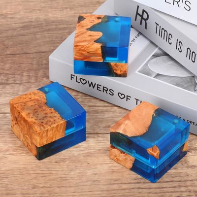 Single Slot Piccola scatola di anello in legno fatta a mano per ordini personalizzati Elegante imballaggio gioielli vintage