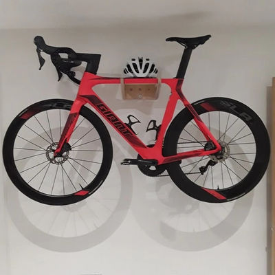 Soggiorno Montaggio a muro in bicicletta in legno con scaffale Multifunzionale e Smart Storage Design