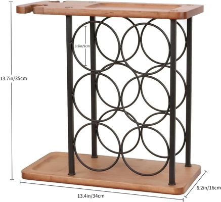 Scatola di vino in legno in rilievo con vassoio realizzato a mano contiene 6 bottiglie e 2 bicchieri