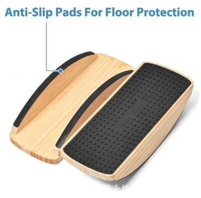 OEM ODM accettabile ufficio casa anti-slip anti-affaticamento tappeto con pannello oscillante di legno