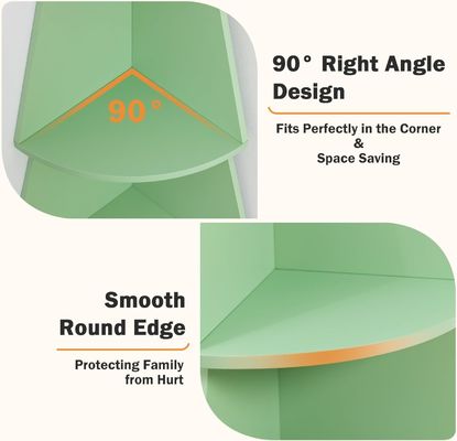 Stile di progettazione Ripiani d'angolo alti moderni per bambini 5 Livello albero Ripiano d'angolo