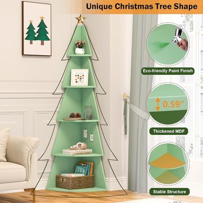 Stile di progettazione Ripiani d'angolo alti moderni per bambini 5 Livello albero Ripiano d'angolo