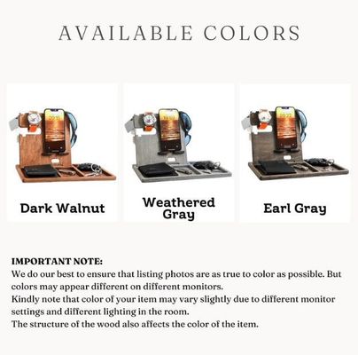 Ordine personalizzato accettato In legno di pino Colore telefono cellulare Stand Orologio Portamonete Portamattina Portafogli