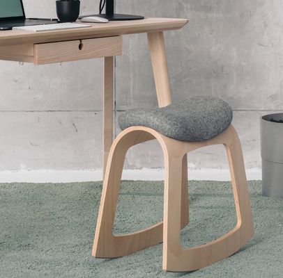 Stampa Home Office sgabello ergonomica sella con costruzione in legno moderno