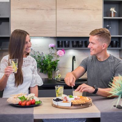 Tavola da taglio per formaggio in legno di bambù da 13 pollici e set di piatti e disegni personalizzati