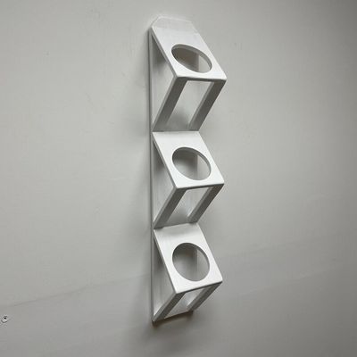 Succulente o orto di erbe Piantatore a parete di legno in bianco con logo personalizzato accettabile