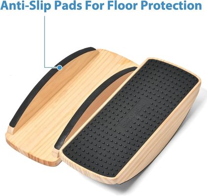 Stabilità Rocker Tavolo oscillante in legno per l' equilibrio dei piedi Matta anti-affaticamento