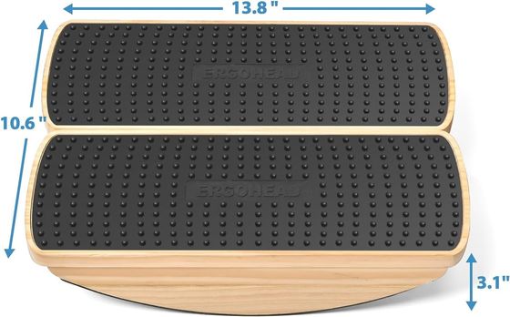Stabilità Rocker Tavolo oscillante in legno per l' equilibrio dei piedi Matta anti-affaticamento