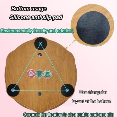 Stile rustico Tavola di bilanciamento in legno da 12 pollici Tavola oscillante anti-slip per la decorazione domestica