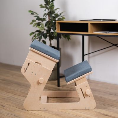 Soggiorno Sedile a ginocchio in legno Stampa bruciata Regolabile e regalo personalizzato