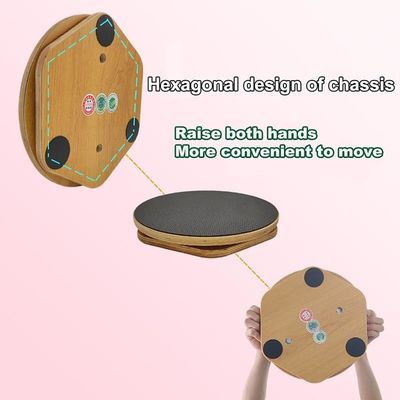 Stile rustico Tavola di bilanciamento in legno da 12 pollici Tavola oscillante anti-slip per la decorazione domestica