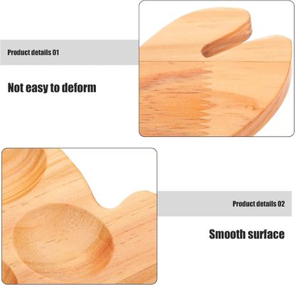 Consigli personalizzati 202407 Coniglio vassoio Recipes di uova Deviled frutti di mare Servire vassoio Home Kitchenware Piatti di uova di legno