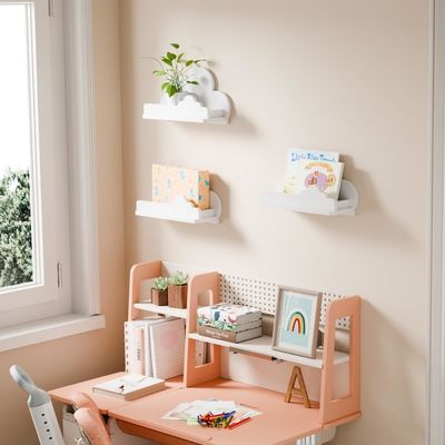Menù di legno in legno Nuvola bianca Menù decorativo per parete Menù con piccola figura