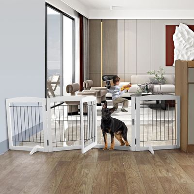 Apparecchi domestici Porta di cucciolo in legno Scale Porta pieghevole indipendente per interni