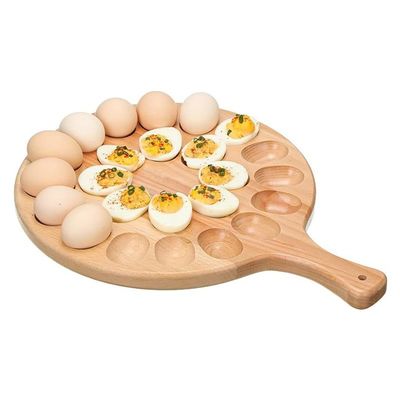 Piatto di legno a 24 buchi per lo stoccaggio di utensili da cucina