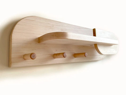 Organizzatore di ingresso del soggiorno montato sul muro scaffaletto per cappotti con porta chiavi con logo personalizzato