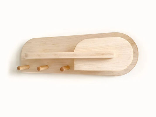 Organizzatore di ingresso del soggiorno montato sul muro scaffaletto per cappotti con porta chiavi con logo personalizzato