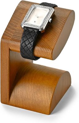 Display con polso unico Acacia Wood Watch Stand Vitrina in legno con serigrafia