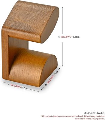 Display con polso unico Acacia Wood Watch Stand Vitrina in legno con serigrafia