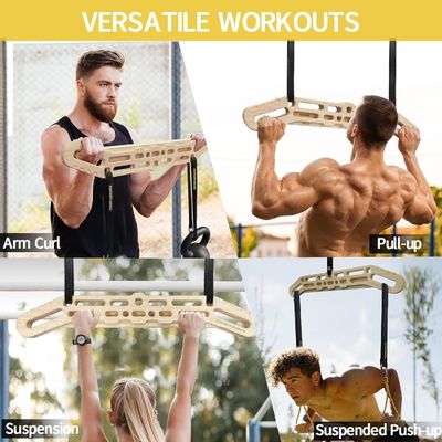 Migliorare la presa del dito tema in legno portabile scalata su roccia hang board con funzione di addestramento sospensione