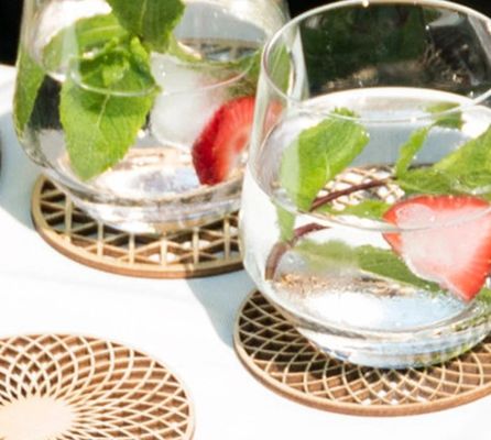 Set di monoposto in legno per la decorazione del tavolo accessori per il tipo di tappetino pad per regali personalizzati