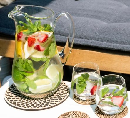 Set di monoposto in legno per la decorazione del tavolo accessori per il tipo di tappetino pad per regali personalizzati