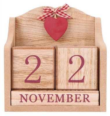 Calendario dell'Avvento in legno giocattolo da tavolo con casa rustica e stile europeo