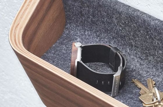 Moderno decorativo Acacia Legno Organizzatore di posta appendiabiti Mensola di stoccaggio Rack Portafogli in legno