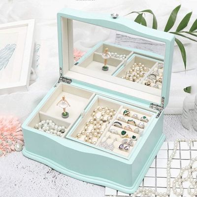 Timber Latest Portable Fashion Grande Capacità Bozza di Gioielli in Legno