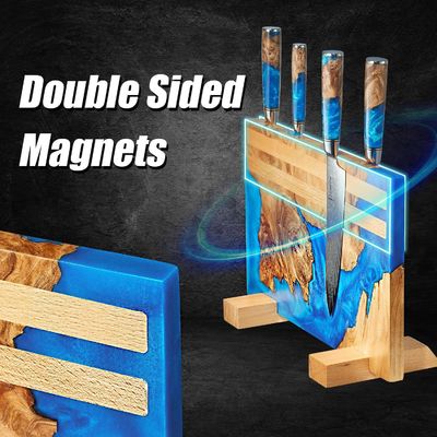 Striscia di coltello magnetico in bambù per l'organizzazione della cucina