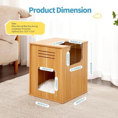 Gatti all'interno Casa grande per gatti con grattacapo Logo personalizzato Acceptabile legno massello