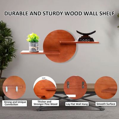 Rack non pieghevole Display decorativo rotondo Montaggio a parete Mensola appesa Mensole alte quantità