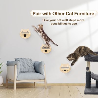 Addestramento per cani 3-Packs Cat Scalatori per gatti Scalini per gatti montati a parete con grattatore