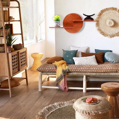 Rack non pieghevole Display decorativo rotondo Montaggio a parete Mensola appesa Mensole alte quantità