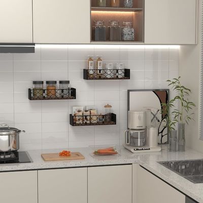 Rack non pieghevole 202406 Mensole decorative rustiche per il soggiorno