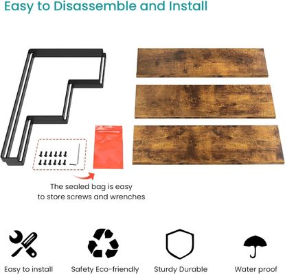 All-Season Legno 3 Step Display Riser Stand Bambù Straight Display Rack per il commercio al dettaglio