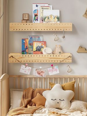 Mensola per libri in legno naturale Moderno Mensola per libri montata a parete OEM Mensola per libri