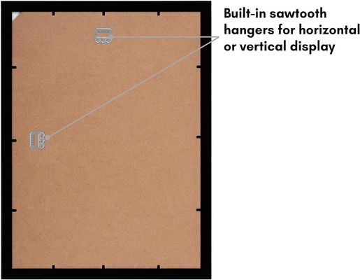 Logo personalizzato in legno dimensione 12X16 8X12 telaio con tappeto e vetro resistente alle fratture