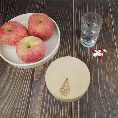 Portapillola personalizzabile per 7 giorni Organizzatore di pillole settimanali in legno per medicine e vitamine