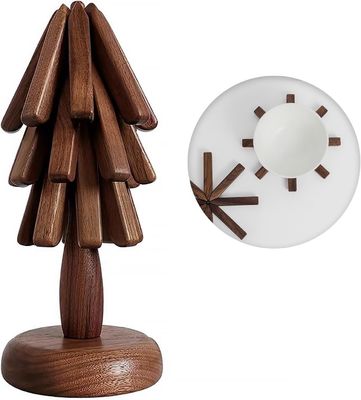 Set di trivetti a forma di albero per piatti caldi