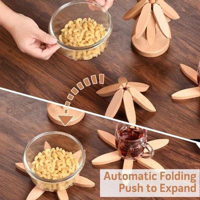 Set di trevetti a forma di albero per piatti caldi