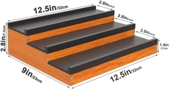 Logo personalizzato Acceptabile in legno Colonia Stand Organizzatore profumo con comp nascosto