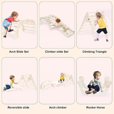 Disegno funzionale Triangolo pieghevole multifunzione Slide di arrampicata per l'allenamento dell'equilibrio