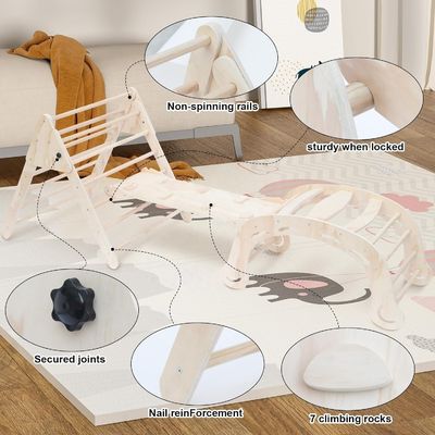 Disegno funzionale Triangolo pieghevole multifunzione Slide di arrampicata per l'allenamento dell'equilibrio
