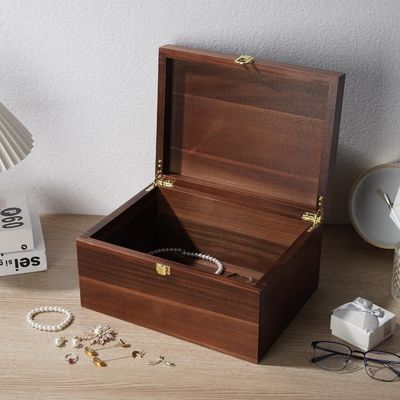 Cassa di stoccaggio in legno con coperchio competitivo 11x 8.9x4.9