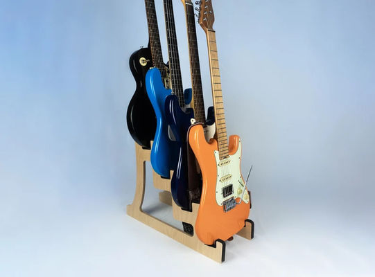 Rack non pieghevole 4 Guitar Stand Holder Quad Decker per la combustione Guitare di design di finitura