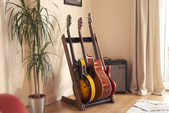 Rack e supporto per la visualizzazione della chitarra a 3 vie personalizzabili per la combustione o come richiesta